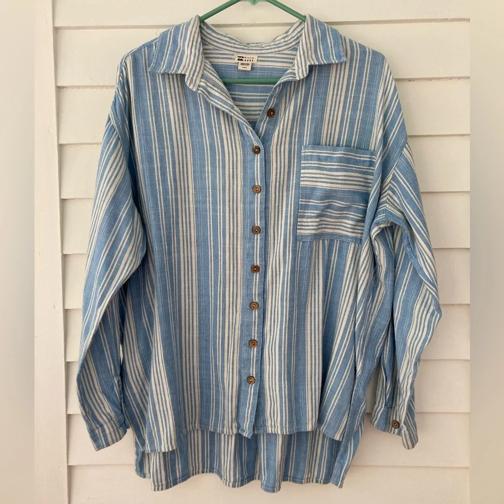 Billabong | In The Tide Oversized Button-Down Shirt Size Large - Picture 5 of 11
